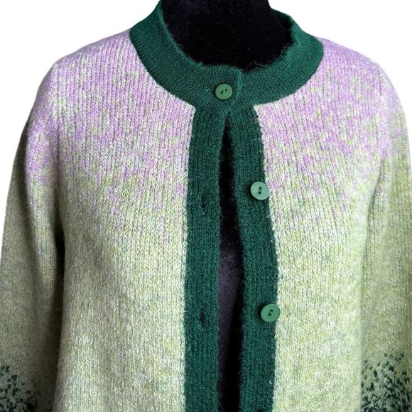 NWT LOGO Button Down Cardigan Sweater XXS - Picture 2 of 10